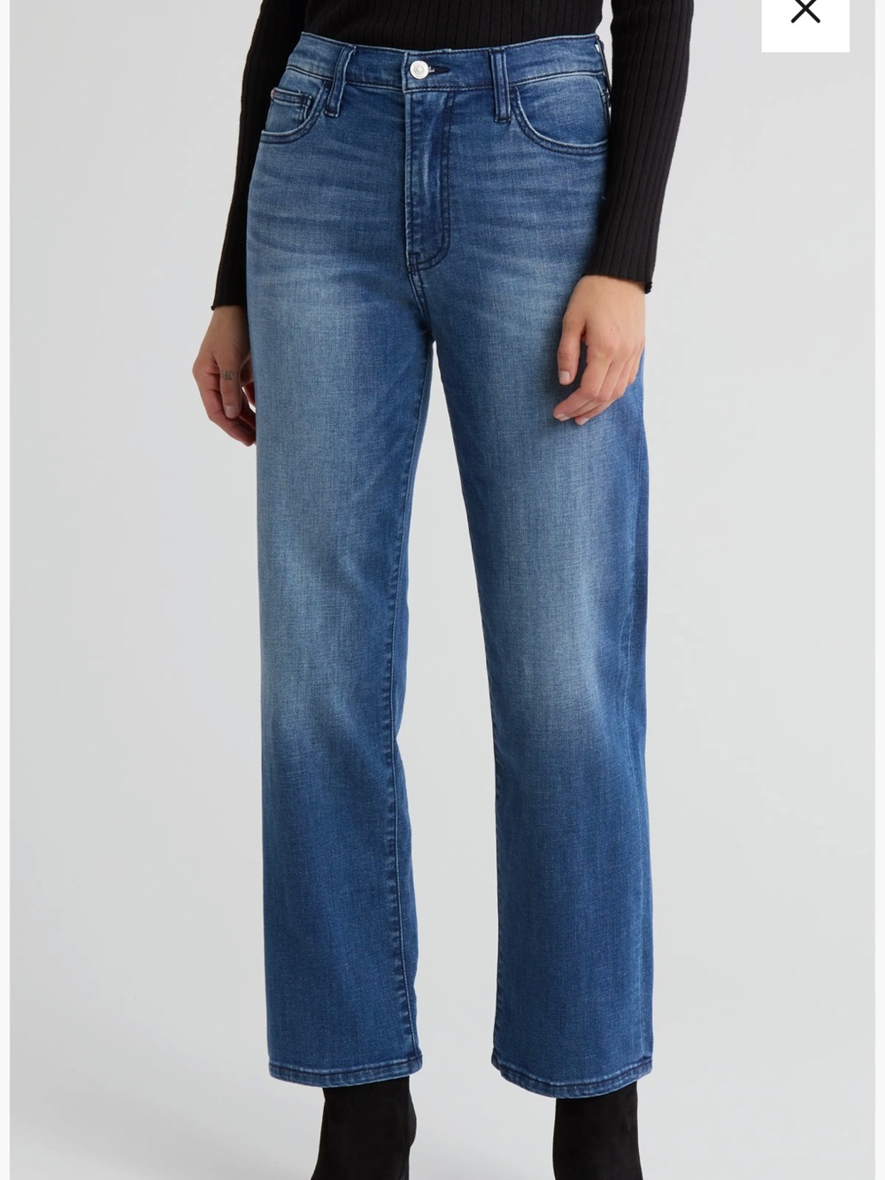 Hudson Jeans “The Noa” High-Rise Straight Leg | Dark Blue Wash | Size 28